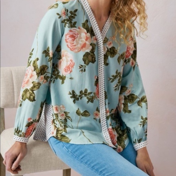 Soft Surroundings Tops - Soft Surroundings Montage Mixed Tunic Floral Bohemian Flowy Style, size small